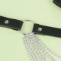 SUBBLIME - CINTURA CON CATENA IN PELLE NERA TAGLIA UNICA SUBBLIME - CINTURA CON CATENA IN PELLE NERA TAGLIA UNICA