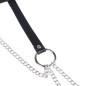 SUBBLIME - ANELLO IN PELLE CATENA ??CINTURA NERA TAGLIA UNICA SUBBLIME - ANELLO IN PELLE CATENA ??CINTURA NERA TAGLIA UNICA