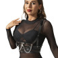SUBBLIME - IMBRACATURA A CORSETTO CON CATENA DETTAGLIO TAGLIA UNICA SUBBLIME - IMBRACATURA A CORSETTO CON CATENA DETTAGLIO TAGLIA UNICA