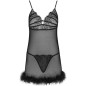 LIVCO CORSETTI FASHION - SET ZERUNAM BABYDOLL + PERIZOMA NERO LIVCO CORSETTI FASHION - SET ZERUNAM BABYDOLL + PERIZOMA NERO