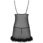 LIVCO CORSETTI FASHION - SET ZERUNAM BABYDOLL + PERIZOMA NERO LIVCO CORSETTI FASHION - SET ZERUNAM BABYDOLL + PERIZOMA NERO