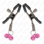 KINK - MORSETTO PER CAPEZZOLI DOPPIA CAMPANA ROSA 6 CM