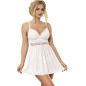 SUBBLIME - BABYDOLL SCOLLO A V CON DETTAGLIO FIOCCO BIANCO L/XL SUBBLIME - BABYDOLL SCOLLO A V CON DETTAGLIO FIOCCO BIANCO L/XL