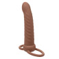 CALEXOTICS - MAXX RIBBED DUAL PENETRATOR 10 VIBRAZIONI MARRONE