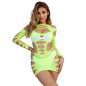 SUBBLIME - 952280 VESTITO ELASTICO A RETE MANICA LUNGA VERDE TAGLIA UNICA SUBBLIME - 952280 VESTITO ELASTICO A RETE MANICA LUNGA VERDE TAGLIA UNICA