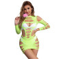 SUBBLIME - 952280 VESTITO ELASTICO A RETE MANICA LUNGA VERDE TAGLIA UNICA SUBBLIME - 952280 VESTITO ELASTICO A RETE MANICA LUNGA VERDE TAGLIA UNICA