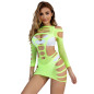 SUBBLIME - 952280 VESTITO ELASTICO A RETE MANICA LUNGA VERDE TAGLIA UNICA SUBBLIME - 952280 VESTITO ELASTICO A RETE MANICA LUNGA VERDE TAGLIA UNICA