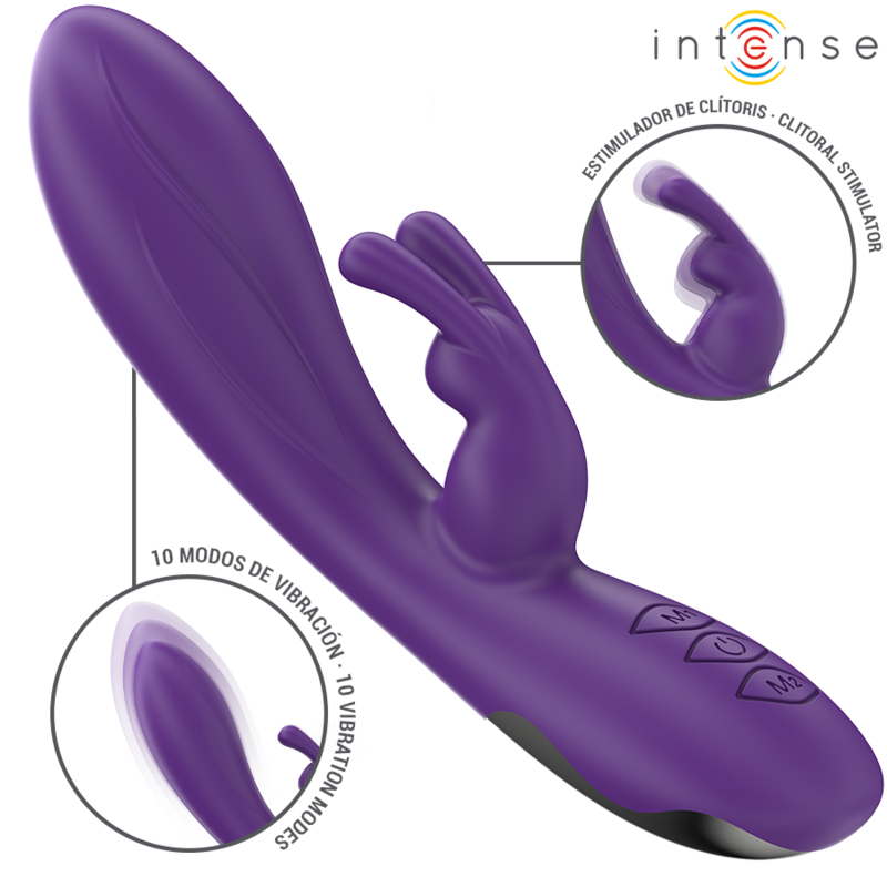 INTENSE - RANDALL VIBRATORE RABBIT 10 VIBRAZIONI VIOLA INTENSE - RANDALL VIBRATORE RABBIT 10 VIBRAZIONI VIOLA
