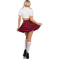 LEG AVENUE - COSTUME CLASSICO COLLEGIALE ROSSO S/M