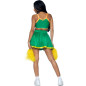 LEG AVENUE - COSTUME CHEERLEADER VERDE S/M