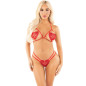 LEG AVENUE - REGGISENO COPPA APERTA + PERIZOMA CUORE ROSSO TAGLIA UNICA LEG AVENUE - REGGISENO COPPA APERTA + PERIZOMA CUORE ROSSO TAGLIA UNICA