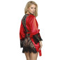 SUBBLIME - 954024 CANOTTIERA CON SCHIENA TRASPARENTE IN PIZZO + PERIZOMA ROSSO/NERO L/XL