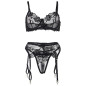 SUBBLIME - 945237 REGGISENO + SLIP CON CINTURA REGGISENO FLOREALE NERO S/M SUBBLIME - 945237 REGGISENO + SLIP CON CINTURA REGGISENO FLOREALE NERO S/M