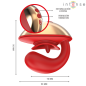 INTENSE - VIBRATORE E STIMOLATORE MARIAH A FORMA DI U 10 VIBRAZIONI ROSSO INTENSE - VIBRATORE E STIMOLATORE MARIAH A FORMA DI U 10 VIBRAZIONI ROSSO