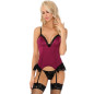 LIVCO CORSETTI FASHION - AGRAFENA CF 90436 CORSETTO + PERIZOMA BORDEAUX L/XL LIVCO CORSETTI FASHION - AGRAFENA CF 90436 CORSETTO + PERIZOMA BORDEAUX L/XL