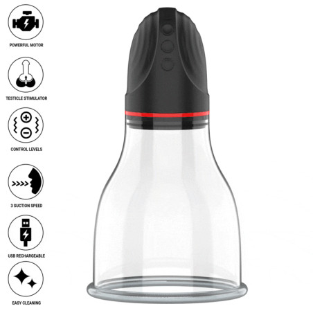 JAMYJOB - POMPA AUTOMATICA PER TESTICOLI XPAND LITE 3 LIVELLI DI ONDE STIMOLANTI GRIGIO