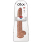 KING COCK PENE REALISTICO CON TESTICOLI 35,6 CM