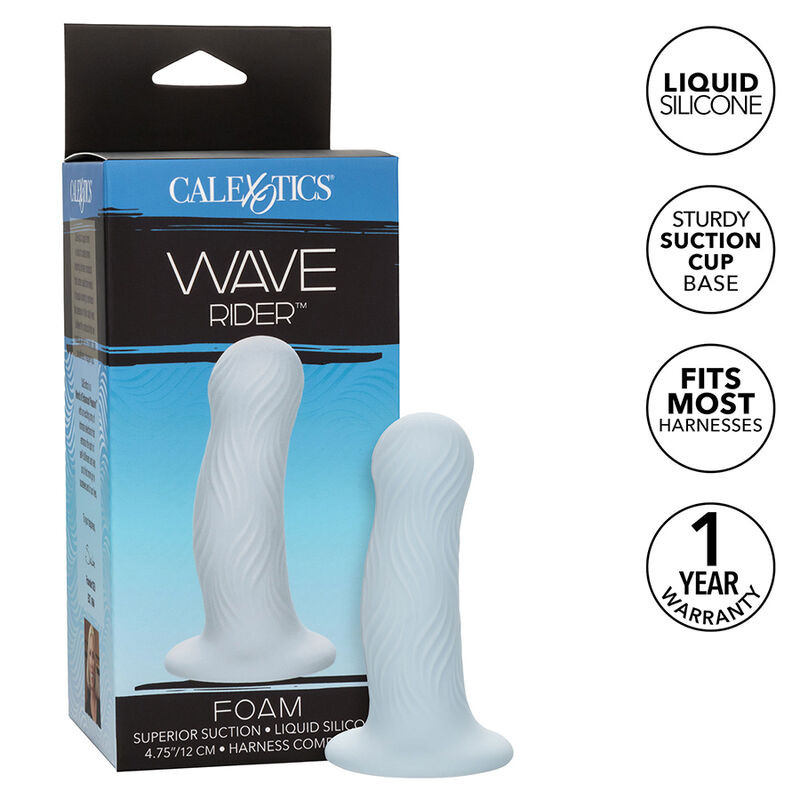 CALEXOTICS - WAVE RIDER FOAM ANAL PLUG BLU CALEXOTICS - WAVE RIDER FOAM ANAL PLUG BLU