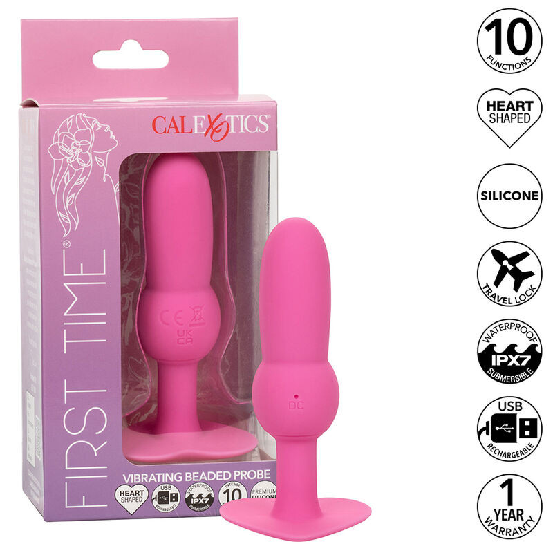CALEXOTICS - FIRST TIME PLUG ANALE SONDA PERLINE 10 VIBRAZIONI ROSA CALEXOTICS - FIRST TIME PLUG ANALE SONDA PERLINE 10 VIBRAZIONI ROSA