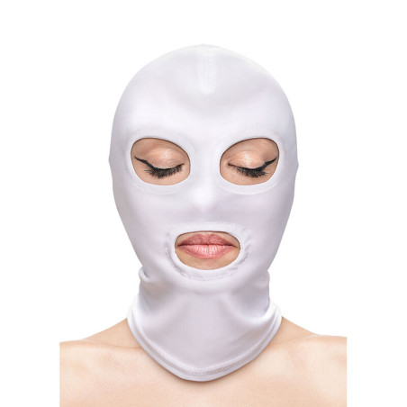NS NOVELTIES - FETISH  FASHION OCCHI E BOCCA CAPPUCCIO NYLON BIANCO
