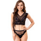 LIVCO CORSETTI FASHION - ELIN LC 20212 REGGISENO + SLIP NERO L/XL