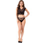 LIVCO CORSETTI FASHION - ELIN LC 20212 REGGISENO + SLIP NERO L/XL