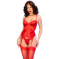 CHILIROSE - CR 4845 CORSETTO E CALZE ROSSO XL CHILIROSE - CR 4845 CORSETTO E CALZE ROSSO XL