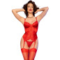 CHILIROSE - CR 4845 CORSETTO E CALZE ROSSO XL CHILIROSE - CR 4845 CORSETTO E CALZE ROSSO XL
