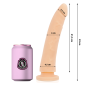 DELTA CLUB - TOYS DILDO NATURALE IN SILICONE MEDICO 23 CM -O- 4.5 CM DELTA CLUB - TOYS DILDO NATURALE IN SILICONE MEDICO 23 CM -O- 4.5 CM