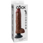 KING COCK - DILDO VIBRATORE CON TESTICOLI 25.5 CM COLORE MARRONE KING COCK - DILDO VIBRATORE CON TESTICOLI 25.5 CM COLORE MARRONE