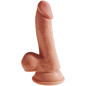 KING COCK - PLUS DILDO 3D CON SFERE 17 CM