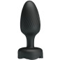 PRETTY LOVE - PLUG ANALE OLMAN CON LUCE LED NERO 8,8 CM