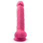 SILEXD - MODELLO 1 PENE REALISTICO SILICONE PREMIUM SILEXPAN ROSA FLUORESCENTE 17,5 CM