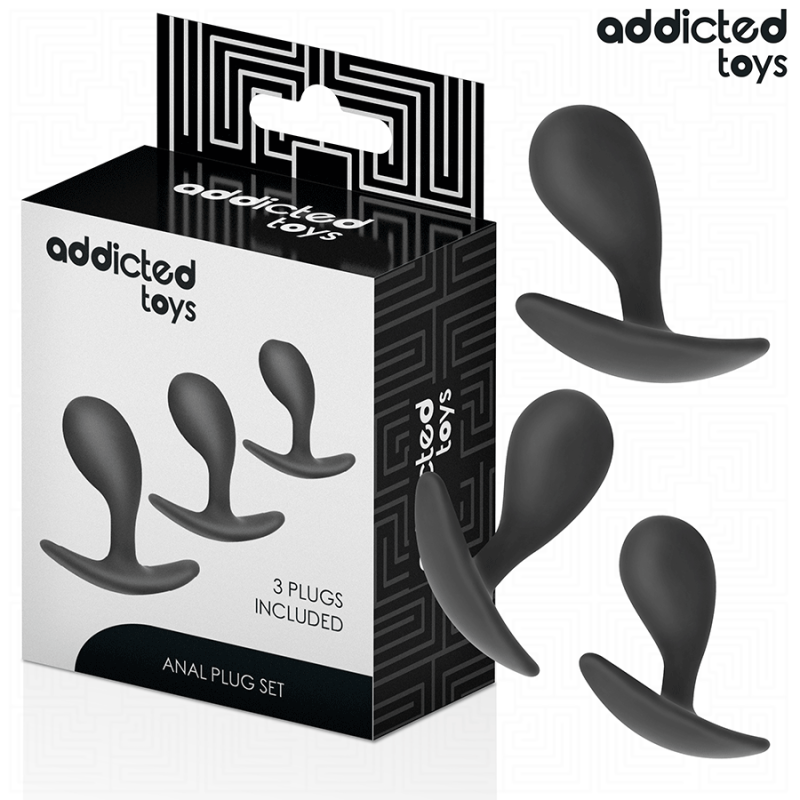 ADDICTED TOYS - SET DI 3 TAPPI ANALI MODELLO 3 ADDICTED TOYS - SET DI 3 TAPPI ANALI MODELLO 3
