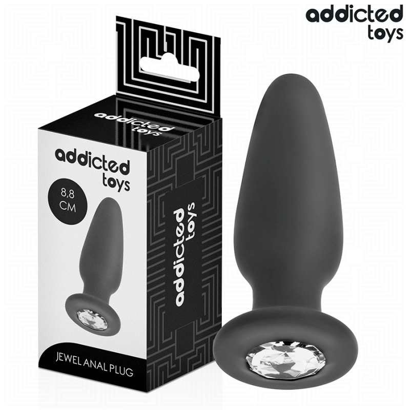 ADDICTED TOYS - PLUG ANALE CON GIOIELLO TAGLIA S 8,8 CM ADDICTED TOYS - PLUG ANALE CON GIOIELLO TAGLIA S 8,8 CM