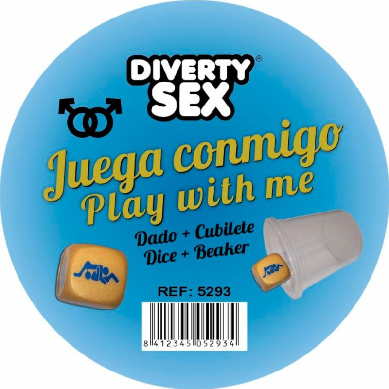 DIABLO PICANTE - DADI DORATI CON POSIZIONI UOMINI E CUBO