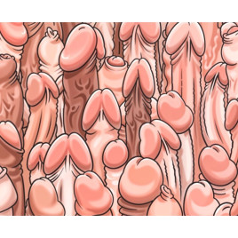 DIABLO PICANTE - TAPPETINO PER MOUSE COLORATO CON DISEGNO DI PENI