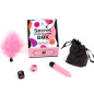 SECRET PLAY - PLEASURES BOX PER COPPIE: DADI + PROIETTILE VIBRANTE + PENNA CON PIUMA