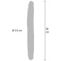 GET REAL - DILDO IN SILICONE A DOPPIA ESTREMITÀ CARAMELLO 35 CM