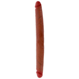 GET REAL - DILDO IN SILICONE A DOPPIA ESTREMITÀ CARAMELLO 40 CM