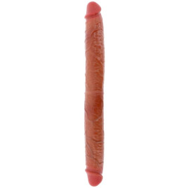 GET REAL - DILDO IN SILICONE A DOPPIA ESTREMITÀ CARAMELLO 46 CM