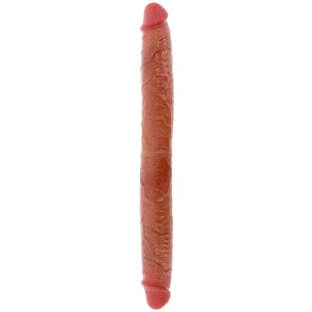 GET REAL - DILDO IN SILICONE A DOPPIA ESTREMITÀ CARAMELLO 46 CM