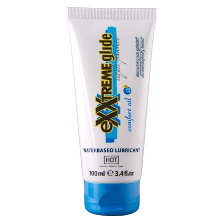 HOT - EXXTREME GLIDE LUBRIFICANTE A BASE D'ACQUA + OLIO COMFORT A+ 100 ML