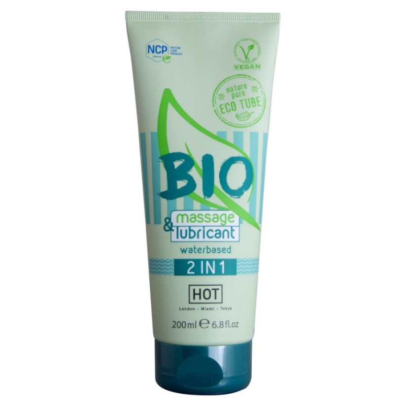 HOT - BIO MASSAGGIO E LUBRIFICANTE A BASE D'ACQUA 2 IN 1 200 ML HOT - BIO MASSAGGIO E LUBRIFICANTE A BASE D'ACQUA 2 IN 1 200 ML