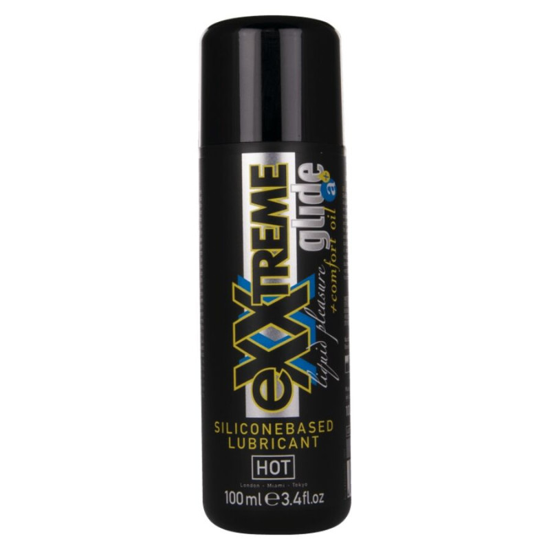 HOT - EXXTREME GLIDE LUBRIFICANTE A BASE DI SILICONE + OLIO COMFORT A+ 100 ML